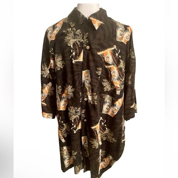 COPY - Puritan Hawaiian shirt tropical Sport Beer drink Resort Beach men’s L - Picture 1 of 8